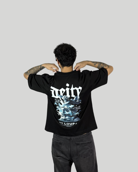 Polo Negro Oversize Fit Deity