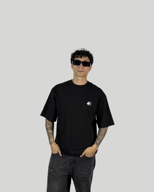 Polo Negro Boxy Fit Dollar