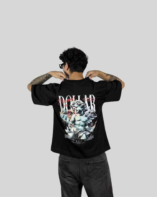 Polo Negro Boxy Fit Dollar