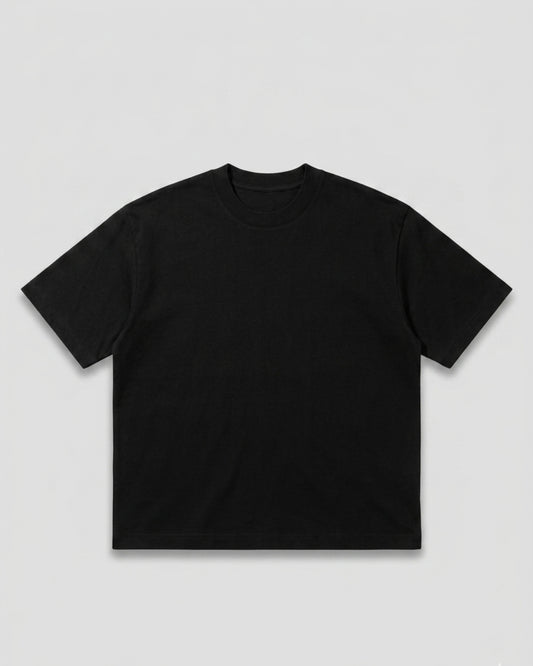 Polo Basico Boxy Fit Negro