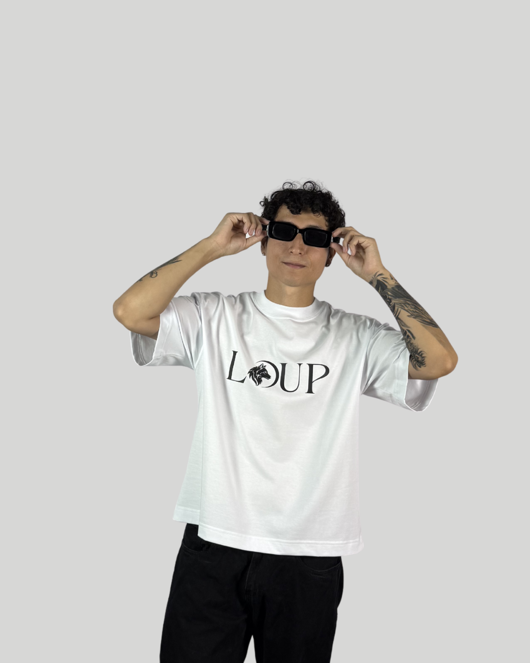 Polo Blanco Boxy Fit Skull