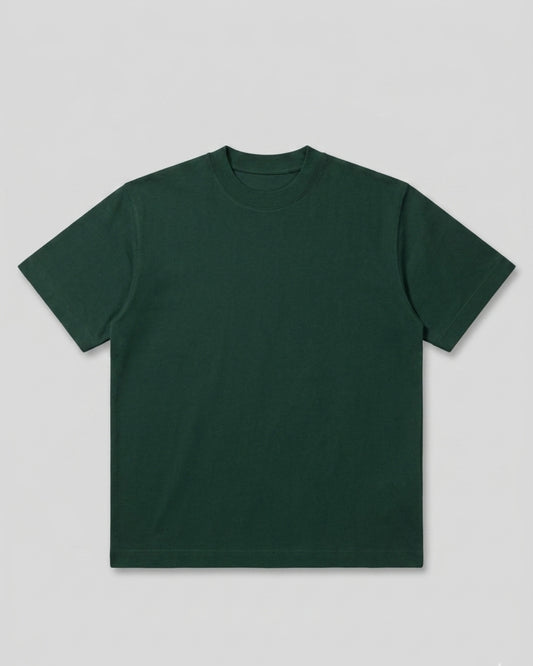 Polo Basico Boxy Fit Verde Botella