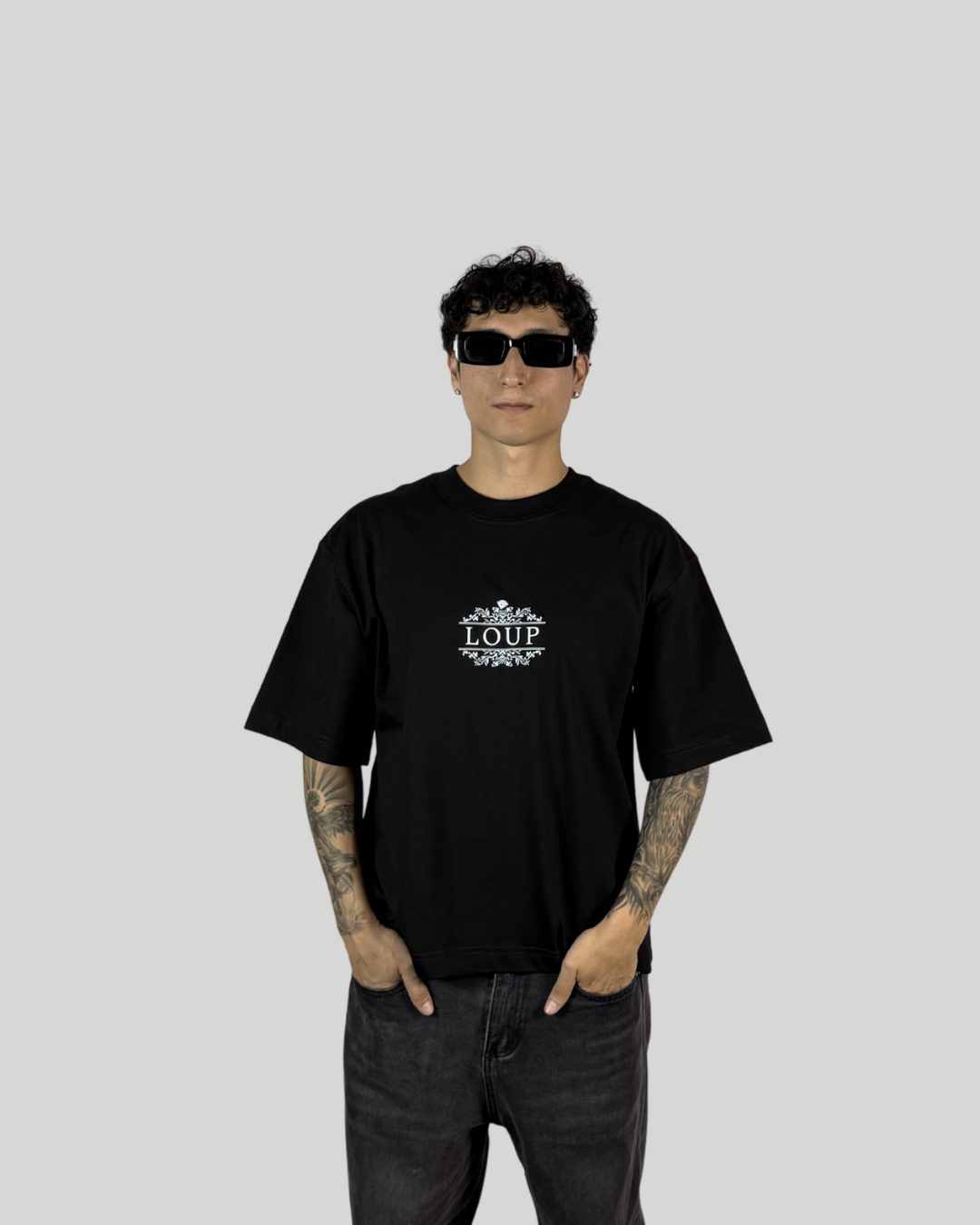 Polo Negro Oversize Fit Zeus